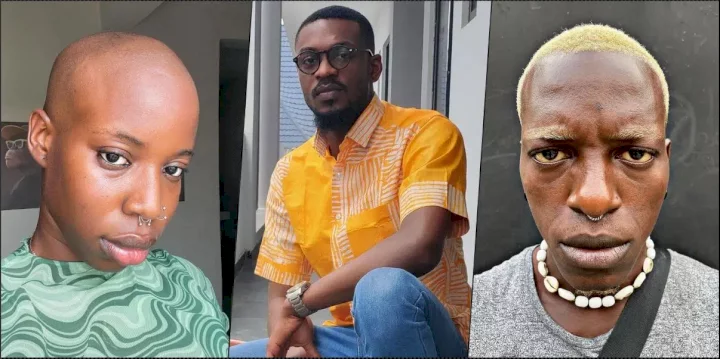 "Why leave a promising man for someone with two girlfriends" - Reactions as Hermes and Allysyn lock lips (Video)