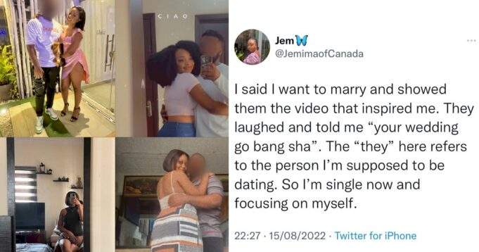 Nigerian lady reveals how she discovered she was the only one in her relationship
