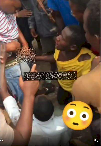 Unrest as 'Aboki' allegedly takes someone's manhood in Benin (Video)