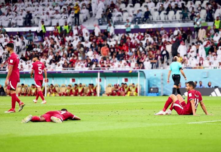 Qatar become first team to be knocked out of 2022 World Cup