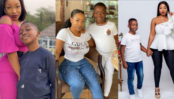 #BBNaija: Check out photos of new housemate, Jackie B with her son, Nathan