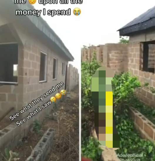 Nigerian woman living abroad cries out as she finally sees house she'd been sending millions home for her people to build (Video)