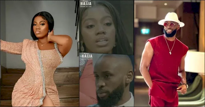 BBNReunion: Angel exposes how Emmanuel made advances to her while in relationship with Liquorose (Video)