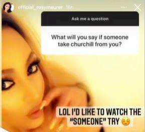 What if Churchill is cheating on you? - Rosy Meurer answers dicey questions about her marriage (Video)