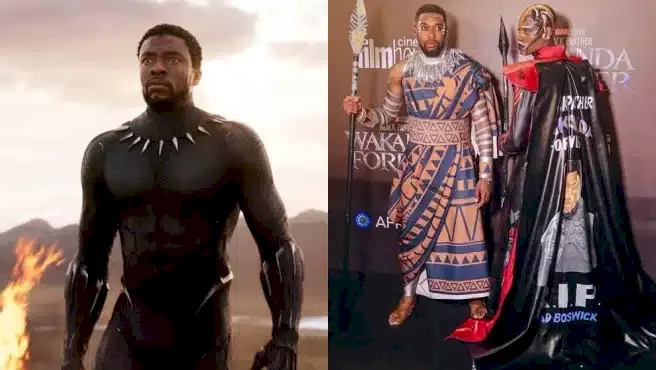 Nigerians rage as Toyin Lawani misspells Chadwick Boseman's name on Hermes' outfit