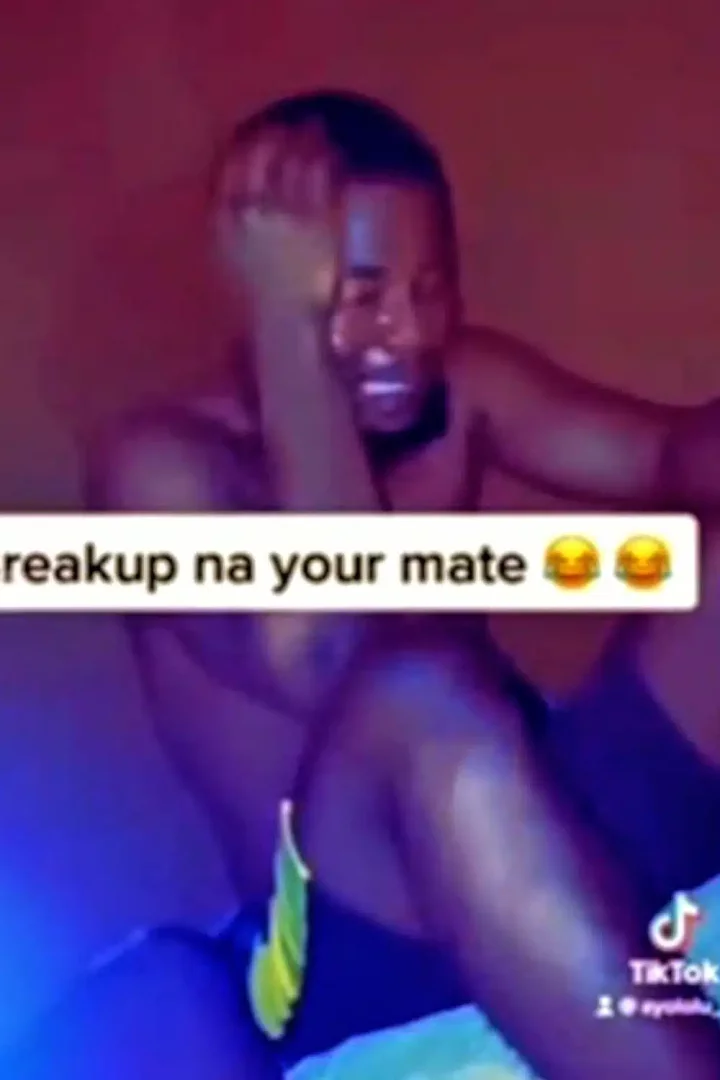 'I'm cold' - Fully bearded man cries like baby as girlfriend serves him hot breakfast (Video)
