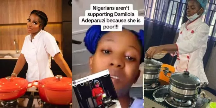 "If you can't support her, then let her be" - Nigerian lady calls out those berating chef Dammy (Video)