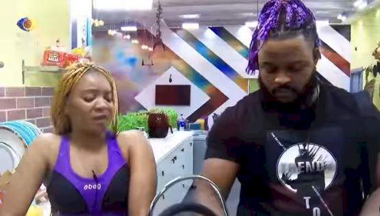 BBNaija: Queen and Whitemoney get involved in heated argument over Jackie B (Video)