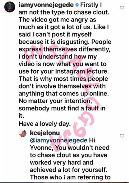 'You were crying on IG and told us to follow your manager to watch the CCTV footage' - Actress, Kelechi Ejelonu hits Yvonne Jegede