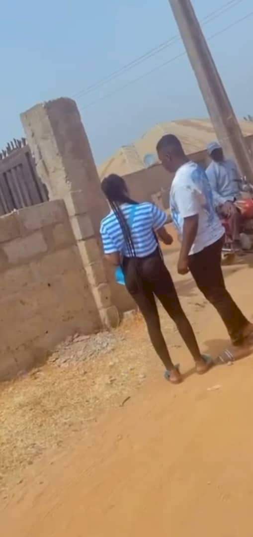 Man who spent over N500k on girlfriend's birthday, strips her of iPhone he bought for her after finding out she cheated on him (Video)