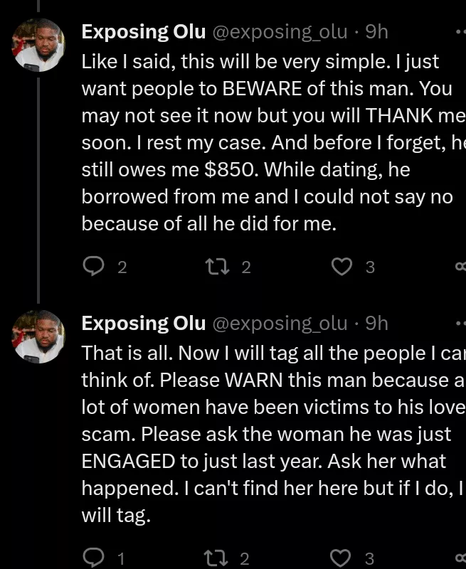 'He still owes me $850' - Lady calls out ex-boyfriend who broke her heart 10 years ago