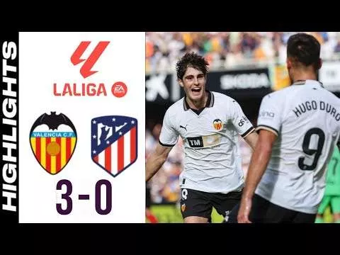 Valencia 3 - 0 Atletico Madrid (Sep-16-2023) LaLiga Highlights
