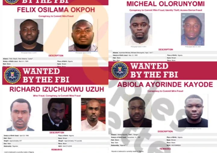FBI Declares Six Nigerians Wanted, Issues Warning