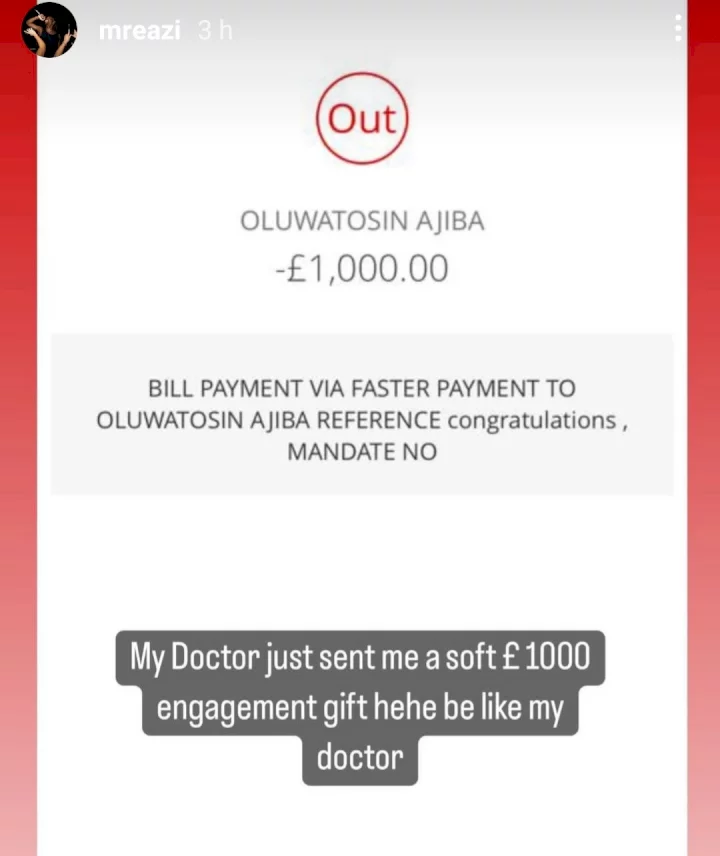 Mr Eazi gets £1000 engagement gift after proposing to Temi Otedola