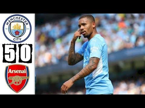 Manchester City 5 - 0 Arsenal (Aug-28-2021) Premier League Highlights