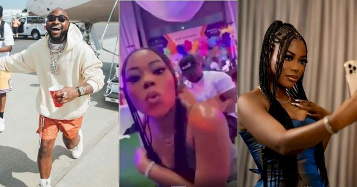 "Las las na she go carry the Adeleke's name" - Reactions as Sophia Momodu attends event with Davido's bodyguard (Video)