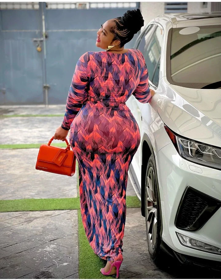 Actress Biodun Okeowo Causes A Stir With New Eye-catching Photos Of Herself In Gown Outfit