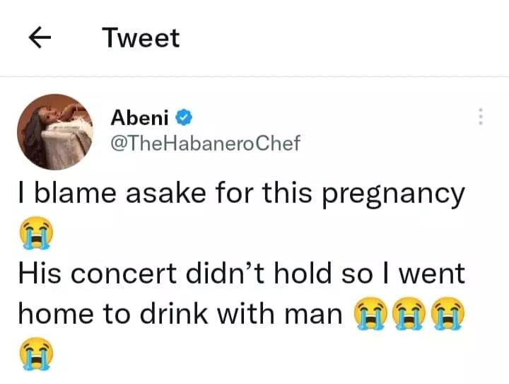Nigerian lady tearfully calls out Asake, blames him for her pregnancy