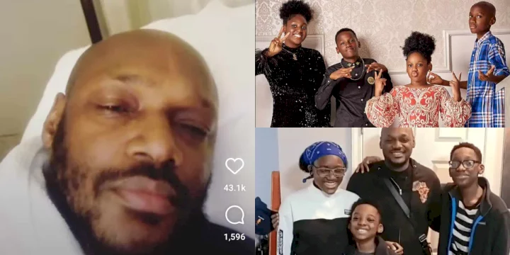 2baba makes unusual video post with teary eyes; stirs questions as he begs God to protect his children