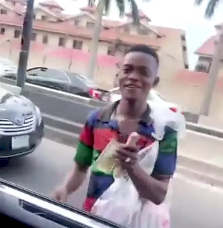 'Unexpected grace' - Reactions as Dababy buys popcorn from Lagos hawker, gives him $100 (Video)