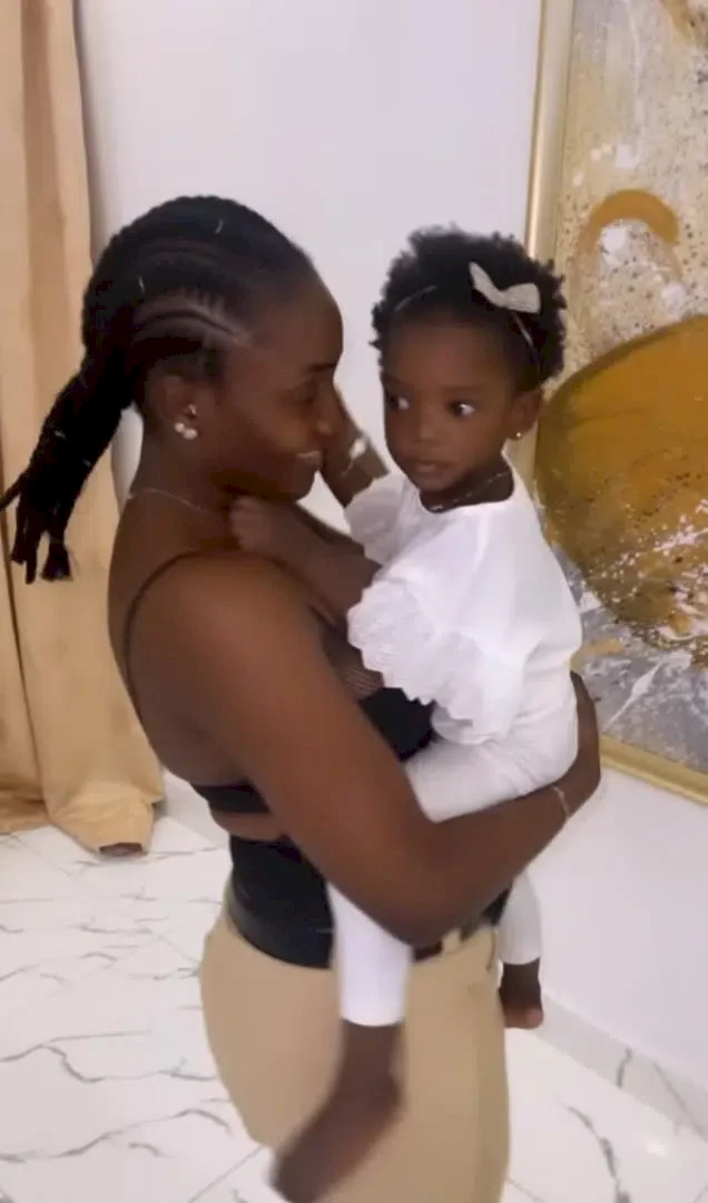 Simi celebrates daughter's second birthday with heart melting note (Video)