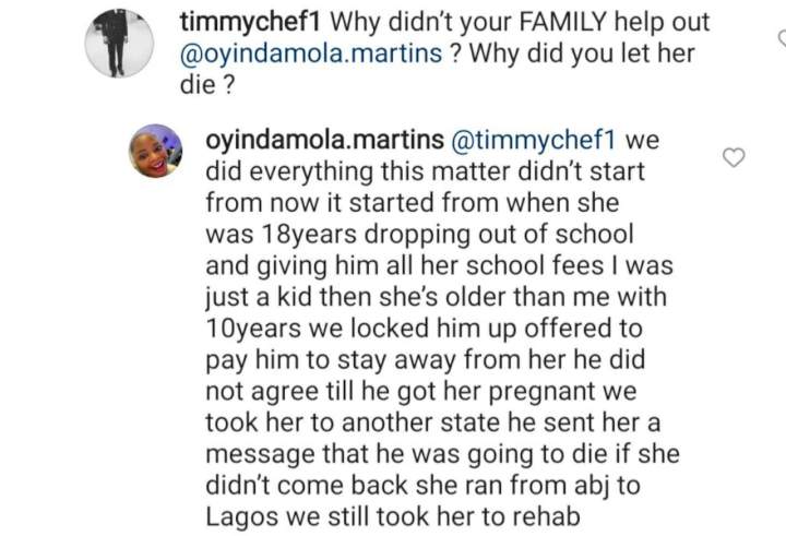 We suspect they took a blood covenant because she kept running back to him - Late Bimbo Ogbonna's brother reveals their family did everything including taking her to rehab for her to leave IVD