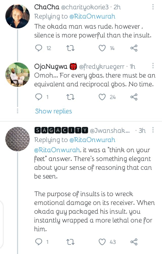 Reactions as lady backfire at an okada man for calling her 'ashawo'