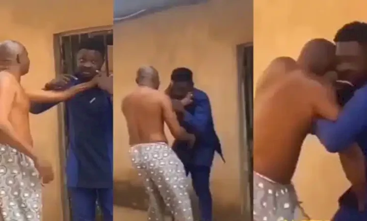 Commotion as landlord and tenant brawl publicly over unpaid rent (Video)