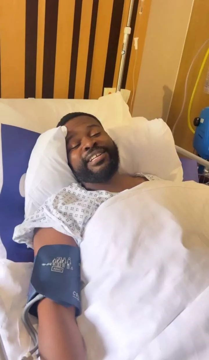 Singer Falz undergoes knee surgery in the UK (photos/video)