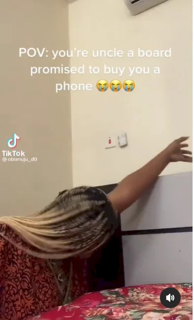 Nigerian lady disappointed after her abroad-based uncle sent her a brand new iPhone 5 (video)