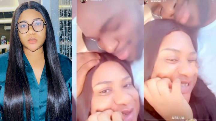 Nkechi Blessing spotted with young lover following claims of dating 60-year-old man (Video)