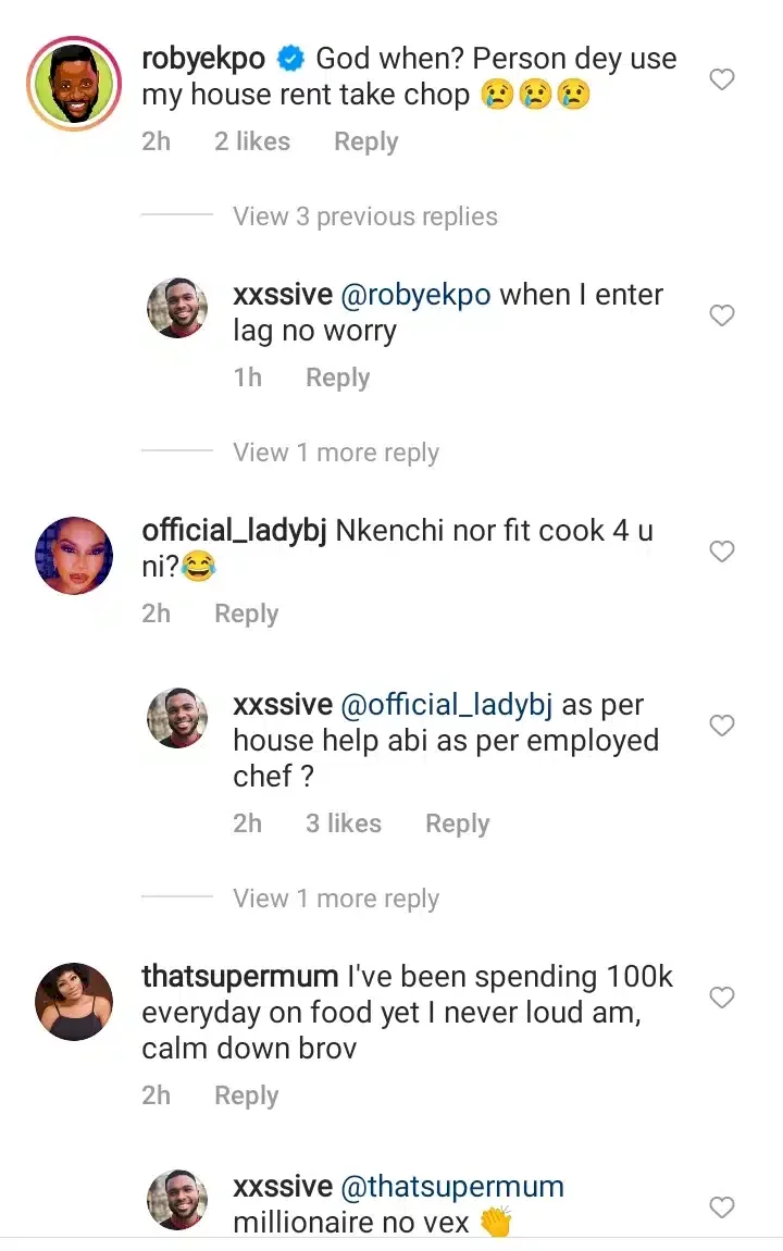 'I'm tired of spending 40 - N50K daily on food' - Nkechi Blessing's lover cries out