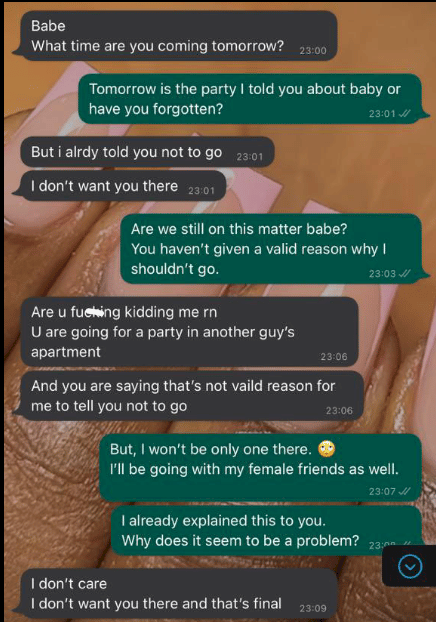 'Why do men set these boundaries?' - WhatsApp chat between lady and boyfriend gets tongues wagging