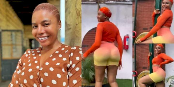 "She don go under knife" - Nigerians react as Nancy Isime shows off her curvaceous body (video)