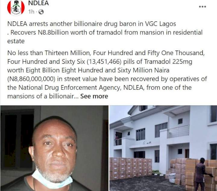 Billionaire drug baron who used Lagos mansion to store 13 million tramadol pills is Chairman of Autonation Motors