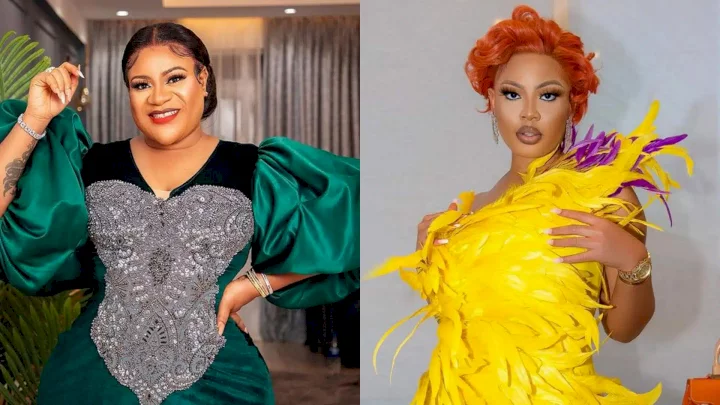 "Ogun go kee you!" - Nkechi Blessing heavily roasts Nina Ivy for calling her out