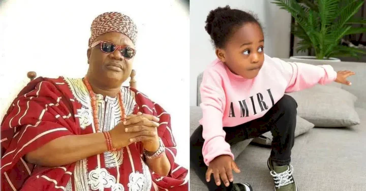 "Davido's late mom rescued my own son from drowning" - Oba Adedokun Abolarin says as he commiserates with family
