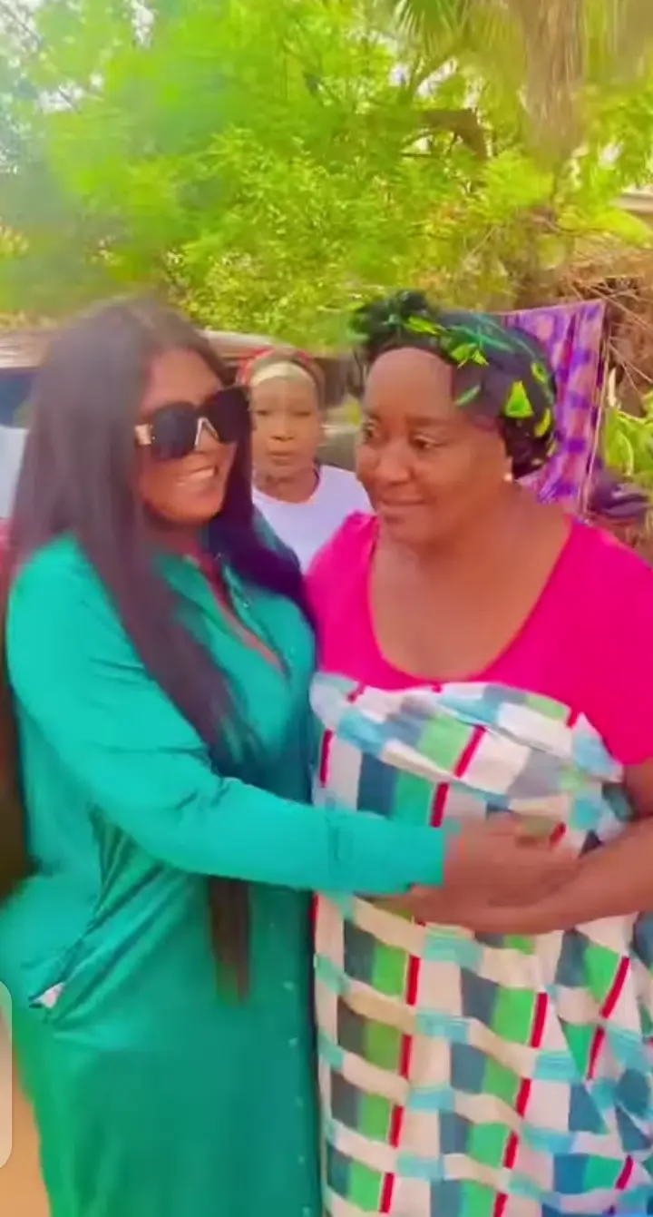 'I've not seen cash for one month' - Ebele Okaro tears up as Ruth Eze surprises her with gifts on birthday