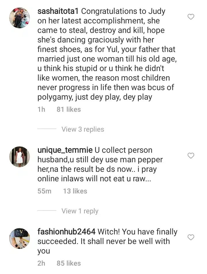 Judy Austin comes under fire following alleged death of Yul and May Edochie's first son