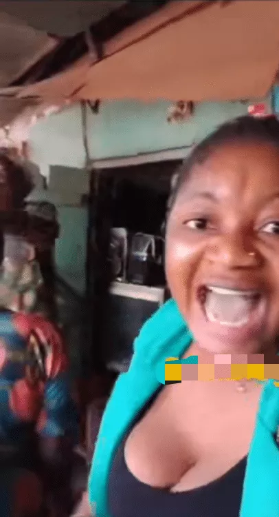 "He gave me blow" - Lady calls out military officer who patronized her business and refused to pay (Video)