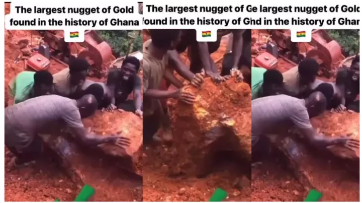 Man finds largest Gold nugget in Ghanaian history (Video)