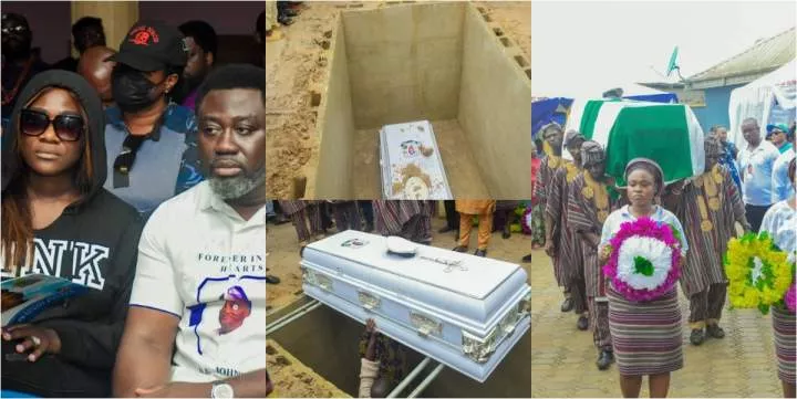 Nollywood superstar Mercy Johnson Okojie pays final respect to father (Photos)