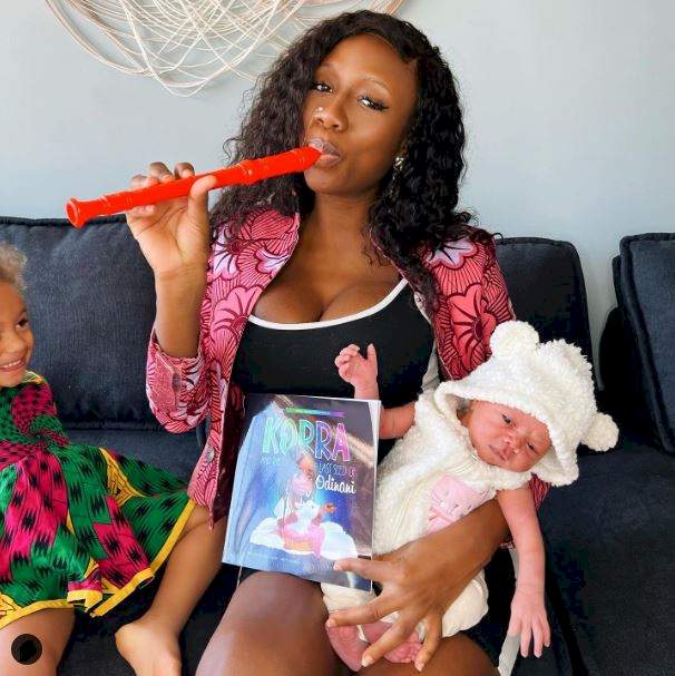 "Online parent, shut up your mouth before I block you!!!" - Korra Obidi lashes out at follower who advised her on how to take care of her baby (Video)