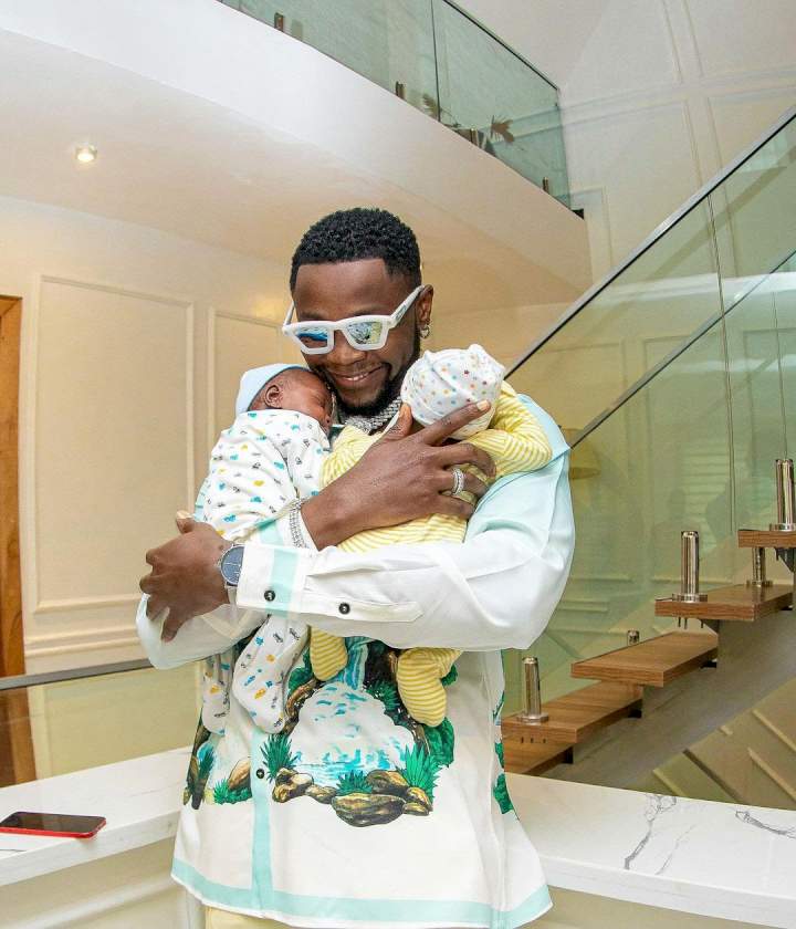 'She is even married' - Fans thrilled as Kizz Daniel reveals mother of triplets for the first time