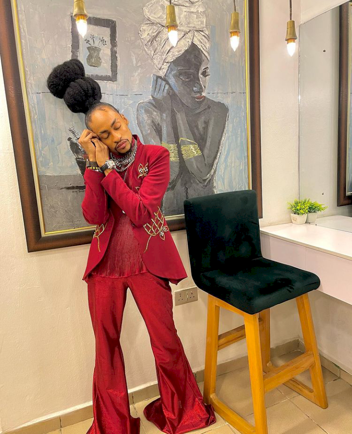 'Why does everyone think intimacy connotes intercourse?' - Denrele Edun cries out after being dragged for saying he had intimate moments with late Goldie Harvey (Video)