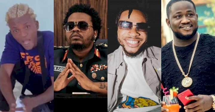"I'm in the learning process, pardon the street in me" - Portable tenders apology to Poco Lee, Olamide and Kogbagidi (Video)