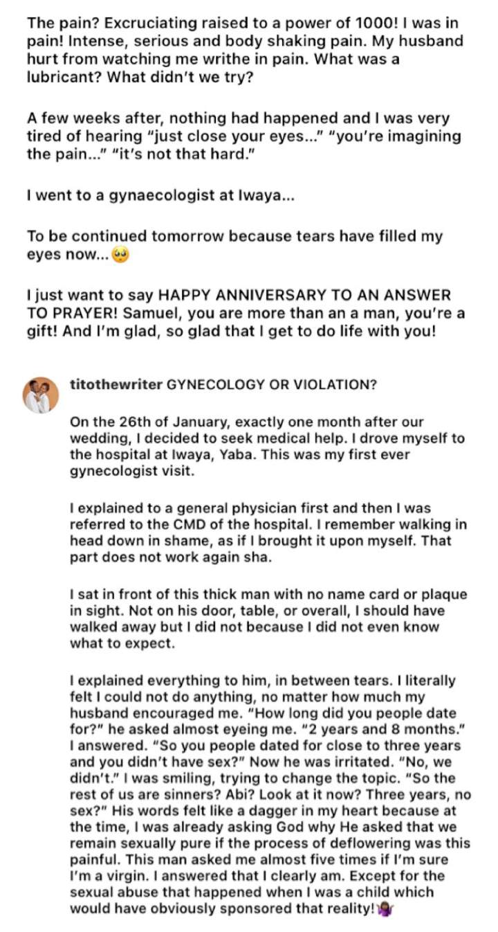 Lady who married as a virgin narrates how she was unable to sleep with husband months after their wedding