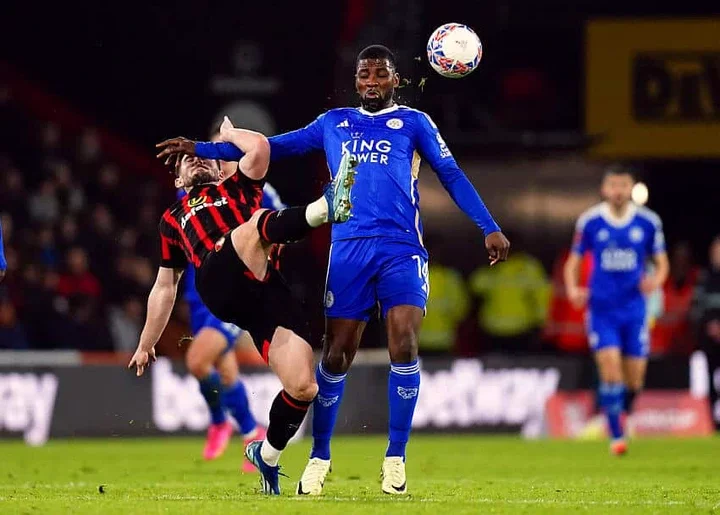 Kelechi Iheanacho in action for Leicester City 