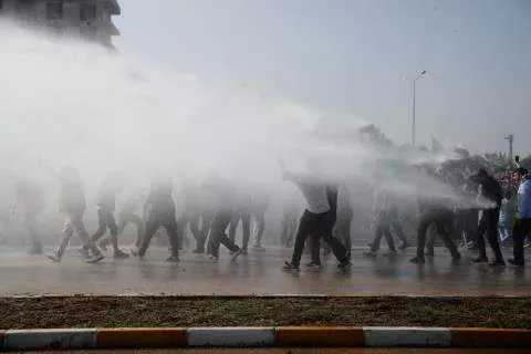 Israel-Hamas war: Pro-Palestinian protesters storm US military base in Turkey demanding its closure (Photos/Video)