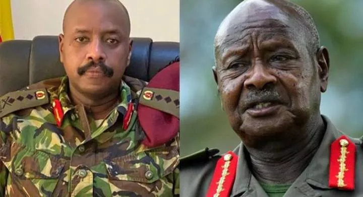 President Museveni and his son Gen Kainerugaba [pan african visions]